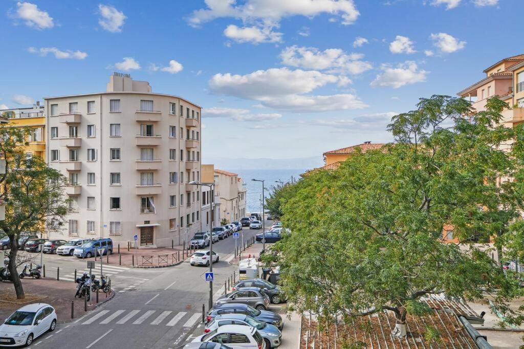 Charmant Appartement Vue Mer 7Eme - Plage 200M Marseilles Exterior foto
